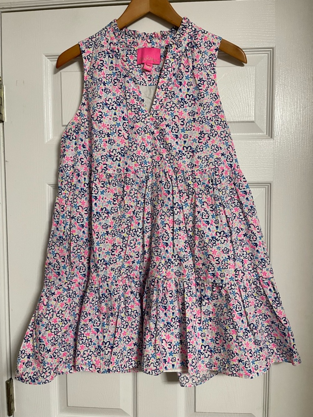 Lilly Pulitzer Novella Dress Multi Fun Sun Repeat Ditsy Medium - Picture 1 of 4